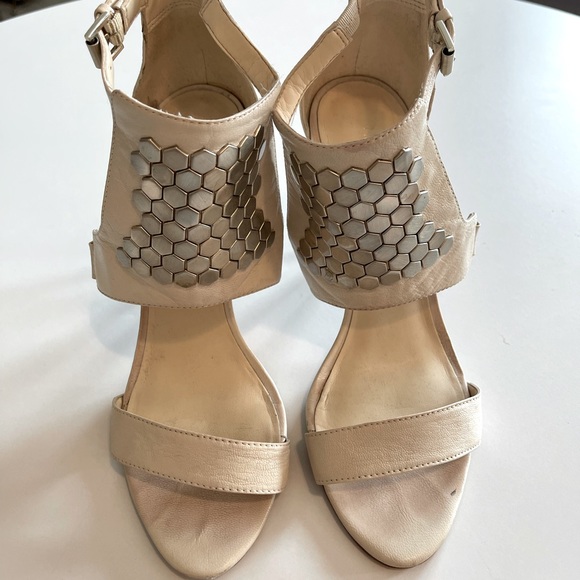 Nine West Dawnonme Leather Dress Sandal - Picture 2 of 8